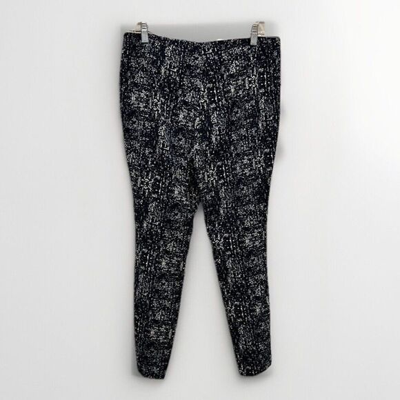 Kenar Women's Blue Geometric Print Patterned‎ Trouser Pants Size 6 - Picture 4 of 6